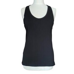Pact NWT Women Racerback Tank Top Black 100% GOTS Organic Cotton Athleisure-L